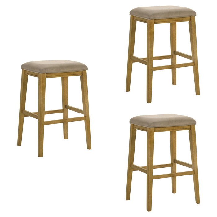Jane - Contemporary Transitional Wood Bar Height Kitchen Bar Stool - Simple Home Plus