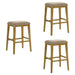 Jane - Contemporary Transitional Wood Bar Height Kitchen Bar Stool - Simple Home Plus