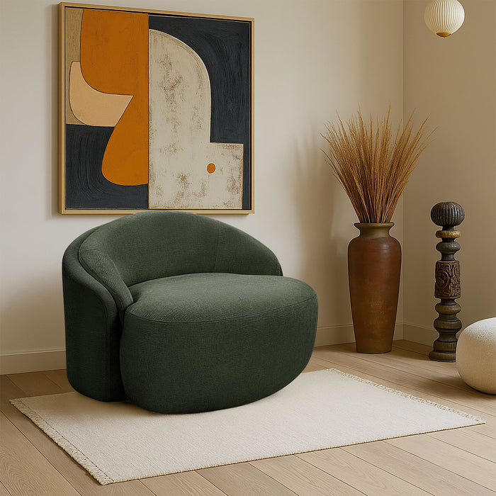 Caspian - Chenille Fabric Upholstered Chair - Simple Home Plus