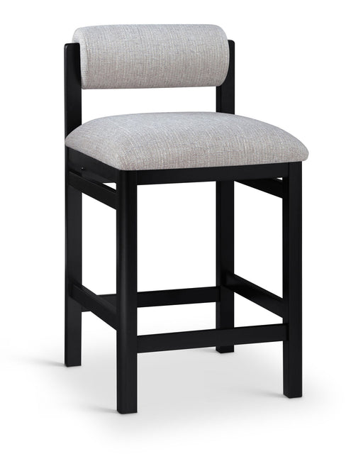 Roundhill - Fabric Counter Stool - Black Frame - Simple Home Plus