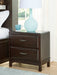Vanmore - Dark Brown - Two Drawer Night Stand - Simple Home Plus