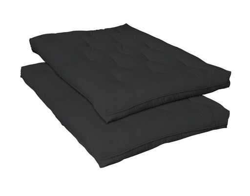 7" Deluxe Innerspring Futon Pad - Black - Simple Home Plus