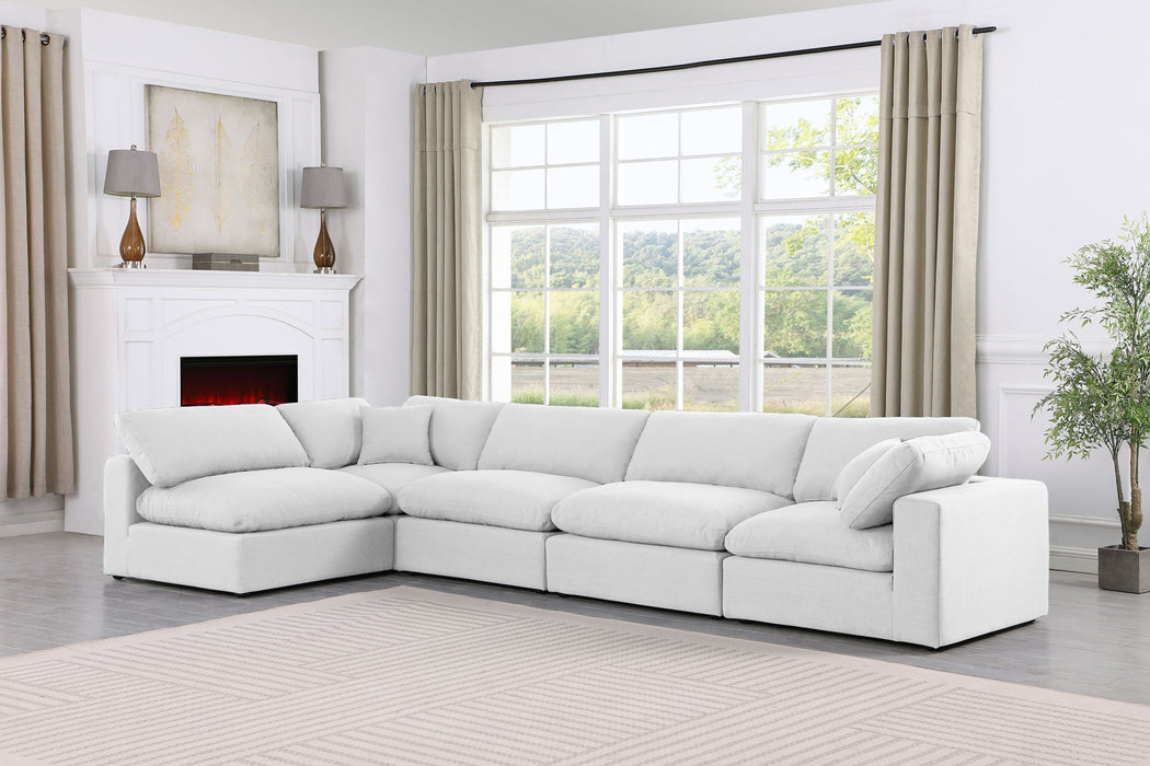 Comfy - 5 Piece Linen Modular Sectional - Simple Home Plus