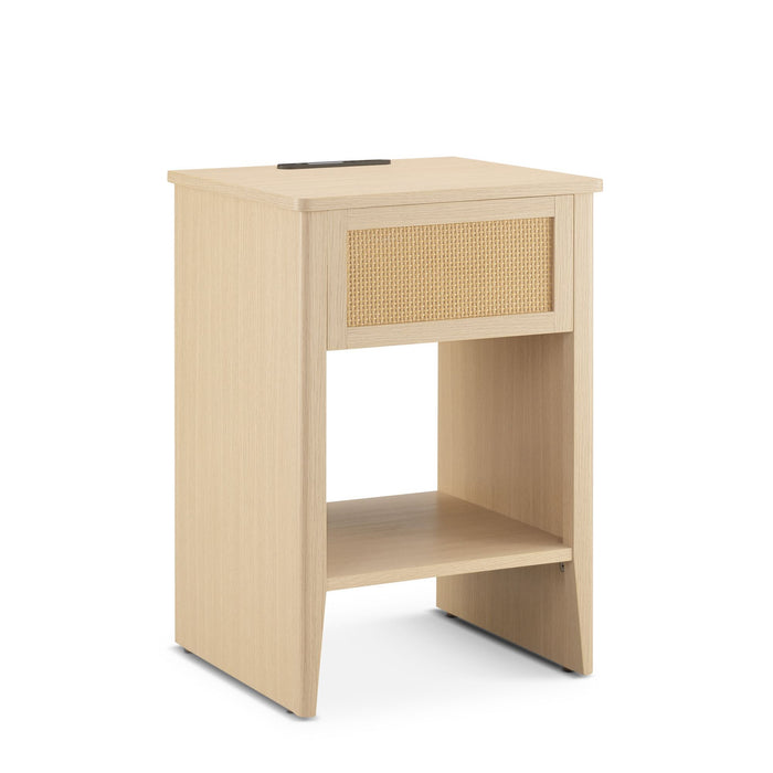 Lennox - Accent Side Table With Drawer Storage & Lower Open Shelf - Natural - Simple Home Plus
