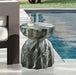 Caserta - Marble Finish Concrete End Table - Simple Home Plus