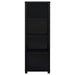 Jupiter - 3-Shelf Engineered Wood Media Tower - Black - Simple Home Plus
