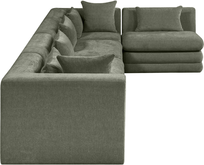 Stellar - 5 Piece Upholstered Modular Sectional - Simple Home Plus