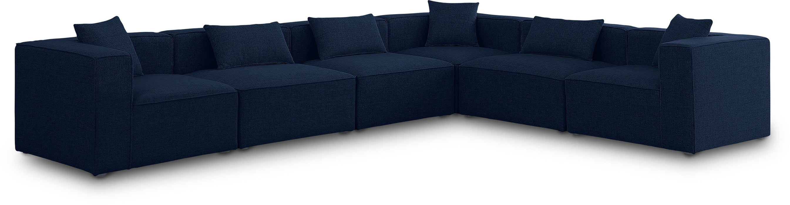 Cube - Linen 6 Piece Modular Corner Sectional - Simple Home Plus