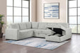 Devonshire - Sleeper Sectional Sofa Storage Chaise - Simple Home Plus