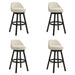 Erika - Modern Transitional Swivel Wood Bar Height Kitchen Bar Stool - Simple Home Plus