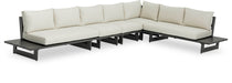 Maldives - 5 Piece Water Resistant Outdoor Patio Modular Sectional With Gray Base - Simple Home Plus