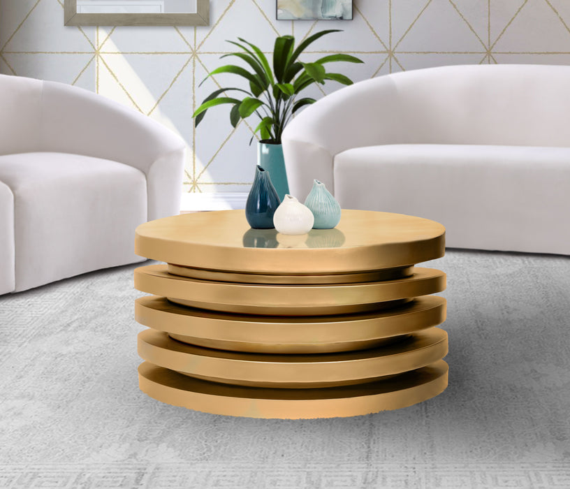 Levels - Coffee Table - Gold - Simple Home Plus