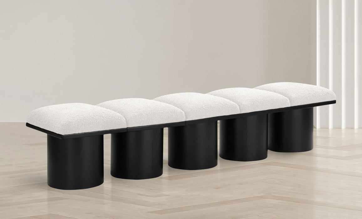 Pavilion - 5 Piece Modular Bench With Black Base - Simple Home Plus