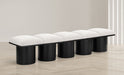 Pavilion - 5 Piece Modular Bench With Black Base - Simple Home Plus