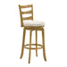 Melindra - Modern Farmhouse Swivel Wood Bar Height Kitchen Bar Stool - Simple Home Plus