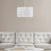 Abbot - 4-Light Drum-Shaped Chandelier - White - Simple Home Plus