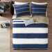 Ashton - King Duvet Cover Set - Neutral / Navy - Simple Home Plus