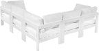 Nizuc - Outdoor Patio 5 Piece Modular Sectional With White Frame - Simple Home Plus