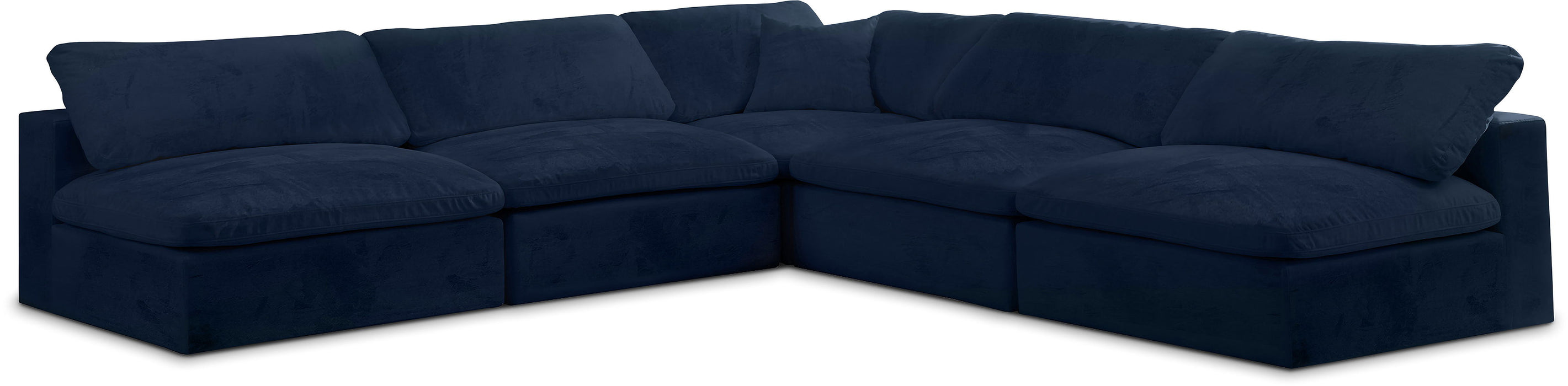 Cozy - 5 Piece Modular Corner Armless Sectional - Simple Home Plus