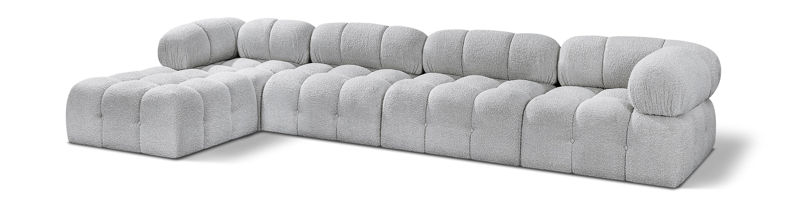 Ames - 5 Piece Fabric Modular Sectional - Simple Home Plus
