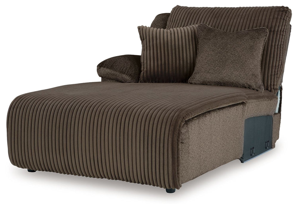 Top Tier - Laf Press Back Chaise - Chocolate - Simple Home Plus