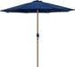 Fiji - Aluminum Patio Umbrella With Round Teak Base - Simple Home Plus