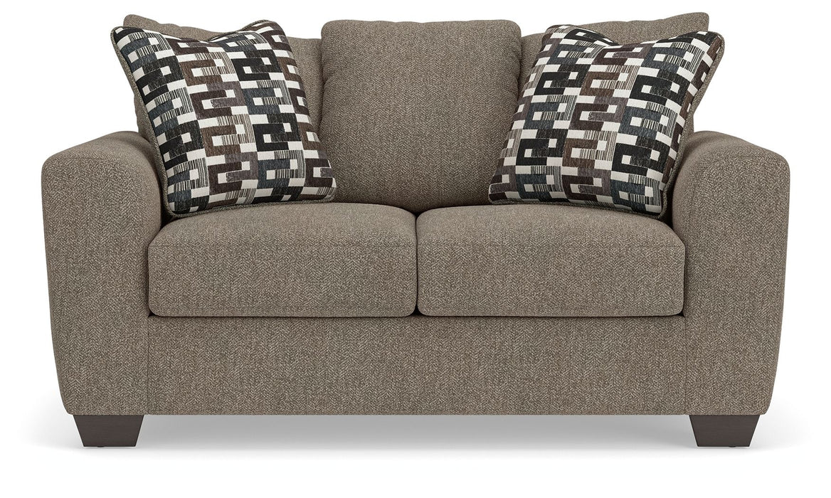 Triston-Peaks - Loveseat - Suede - Simple Home Plus