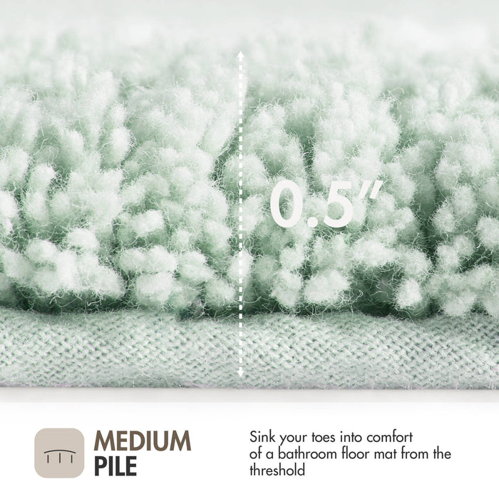 Evan - 24" x 72" Tufted Bath Rug - Seafoam - Simple Home Plus