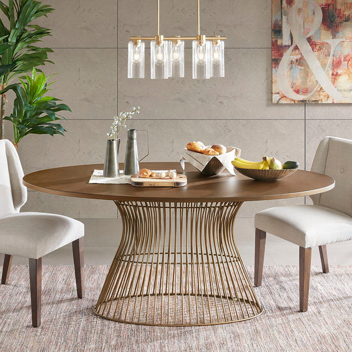 Mercer - Oval Dining Table - Bronze - Simple Home Plus