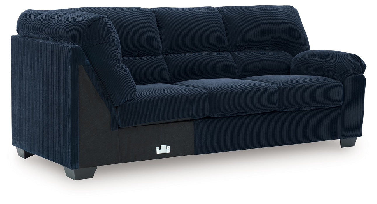 SimpleJoy - RAF Sofa With Corner Wedge - Navy - Simple Home Plus