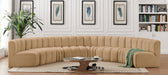 Arc - Velvet 8 Piece U-Shaped Modular Sofa - Simple Home Plus