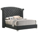 Melody - Upholstered Wingback Bed - Simple Home Plus
