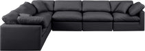Indulge - Faux Leather 6 Piece Modular Corner Sectional - Simple Home Plus