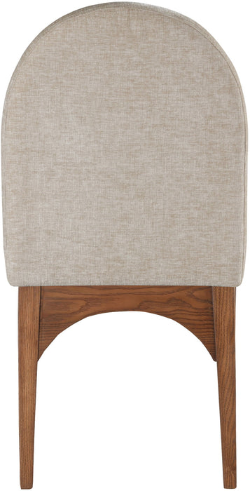 Waldorf - Chenille Dining Side Chair With Brown Legs - Simple Home Plus