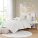 Brooklyn - Twin Duvet Cover Set - Ivory - Simple Home Plus