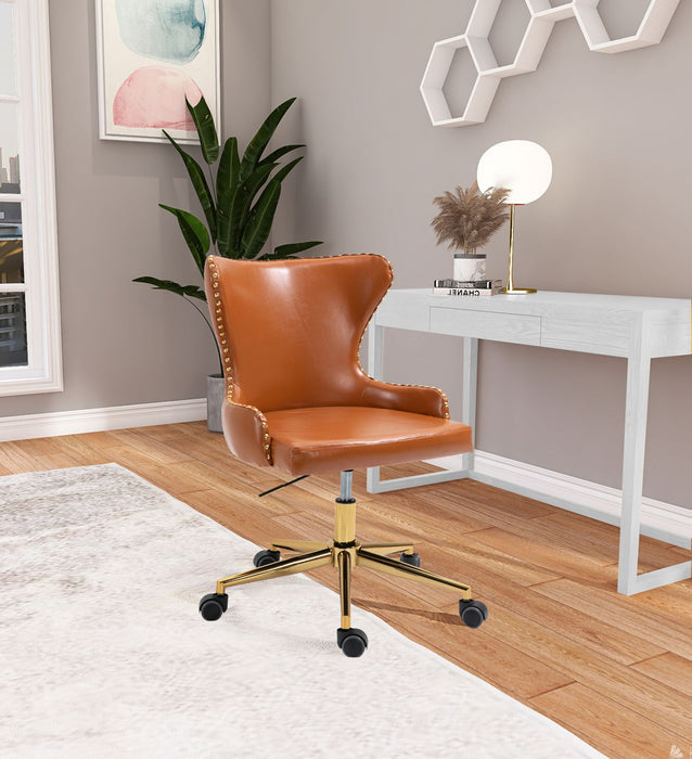 Hendrix - Office Chair with Gold Legs - Simple Home Plus