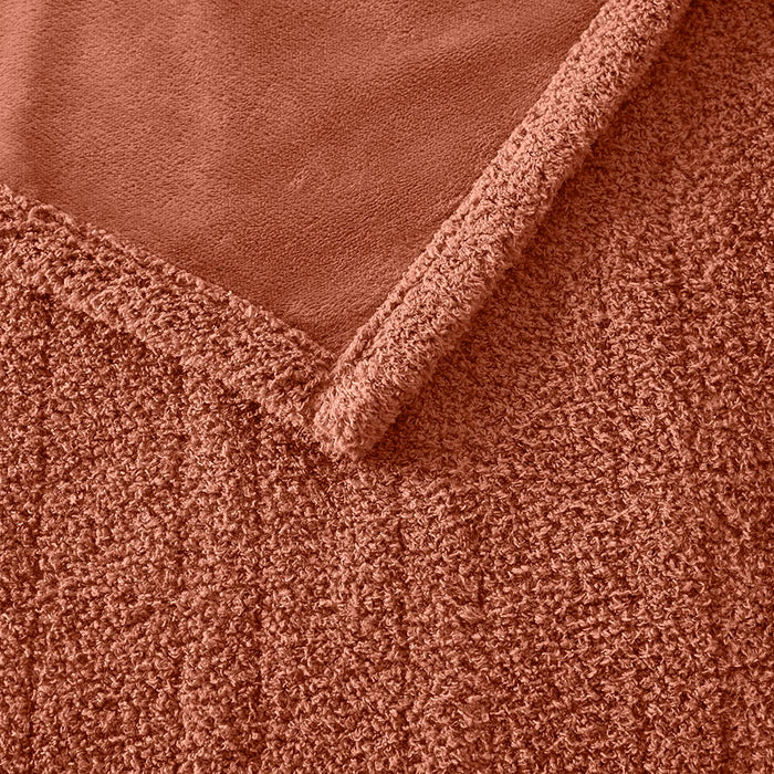 Dream Soft Heated - Full Blanket - Rust - Simple Home Plus