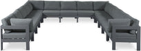 Nizuc - Outdoor Patio 13 Piece Modular Sectional With Gray Frame - Simple Home Plus