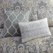 Hallie - King 6 Piece Comforter Set - Gray - Simple Home Plus