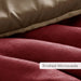 Boulder Stripe - King/California King Pieced Comforter Set - Brick - Simple Home Plus