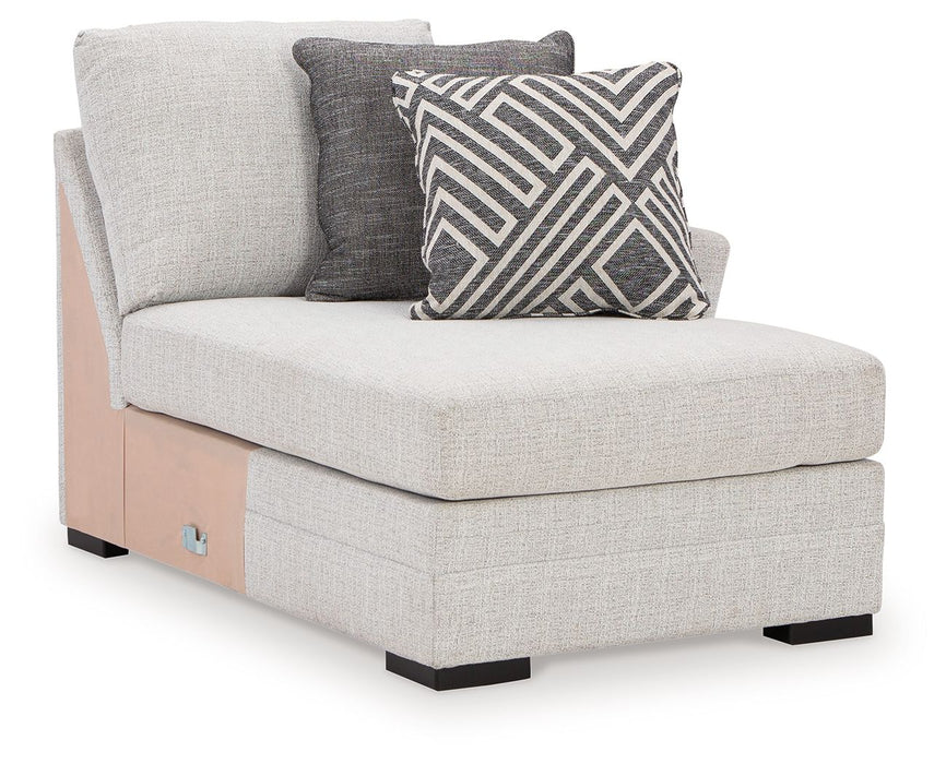 Koralynn - Raf Corner Chaise - Stone - Simple Home Plus