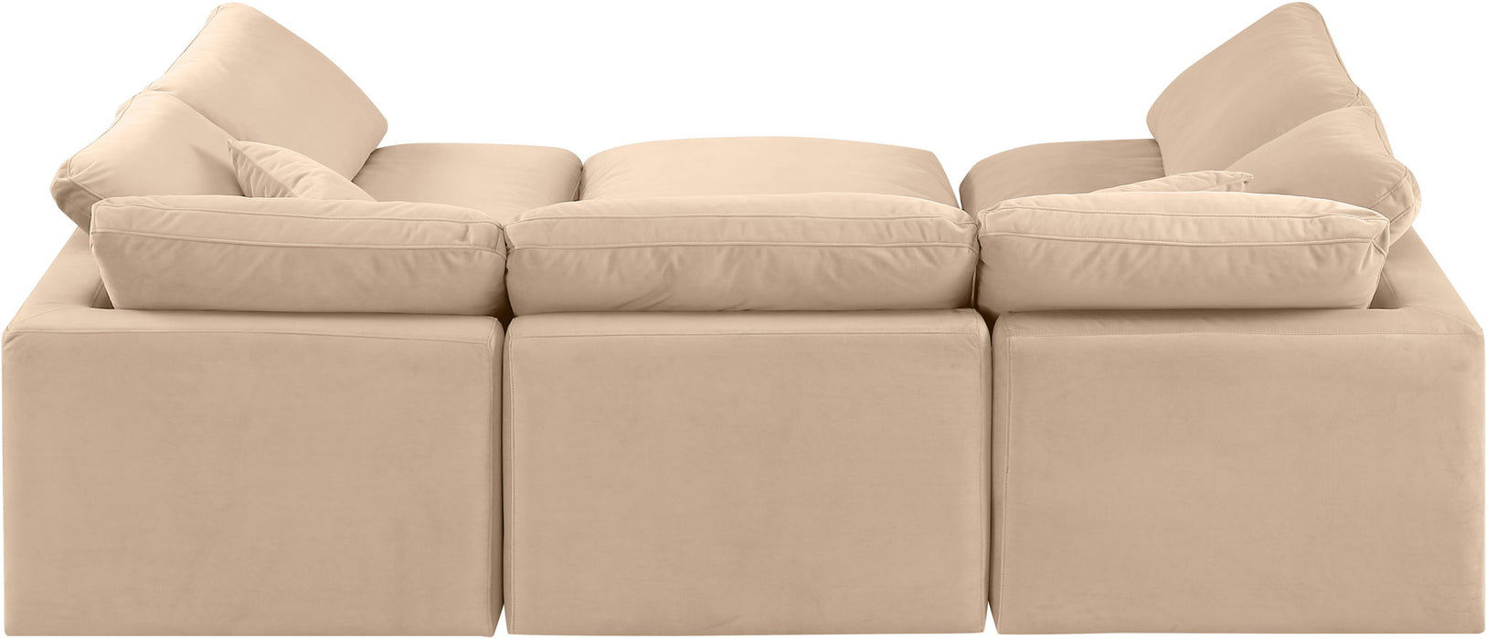 Indulge - Velvet 6 Piece Modular Sectional - Simple Home Plus
