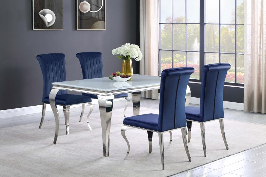 Carone - Rectangular Glass Dining Set - Simple Home Plus