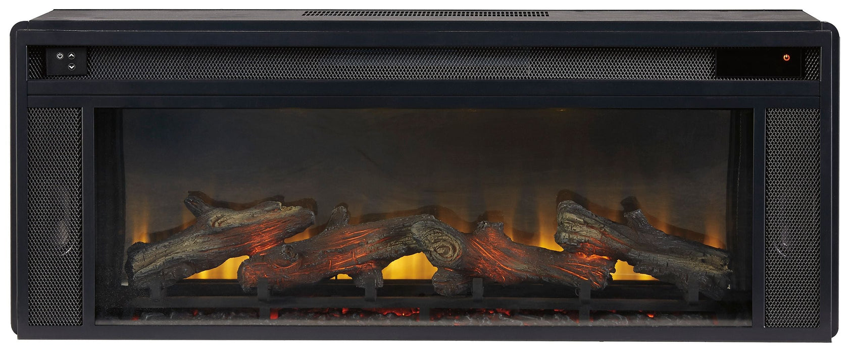 Entertainment Accessories - Black - Fireplace Insert - Rectangular - Simple Home Plus