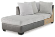Clairette Court - Laf Corner Chaise - Alloy - Simple Home Plus