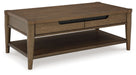 Roanhowe - Brown - Rectangular Cocktail Table - Simple Home Plus