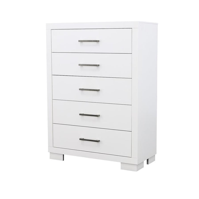 Jessica - 5-Drawer Bedroom Chest - Simple Home Plus