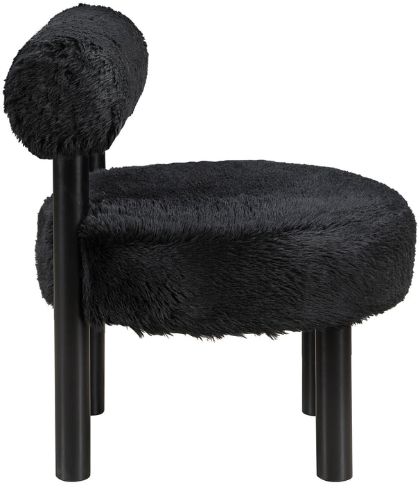 Ambre - Vegan Shearling Fabric Upholstered Accent Chair - Simple Home Plus