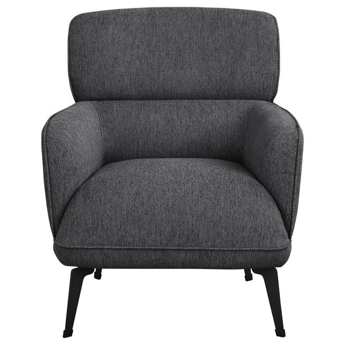 Andrea - Upholstered Crecent Arm Accent Chair - Simple Home Plus