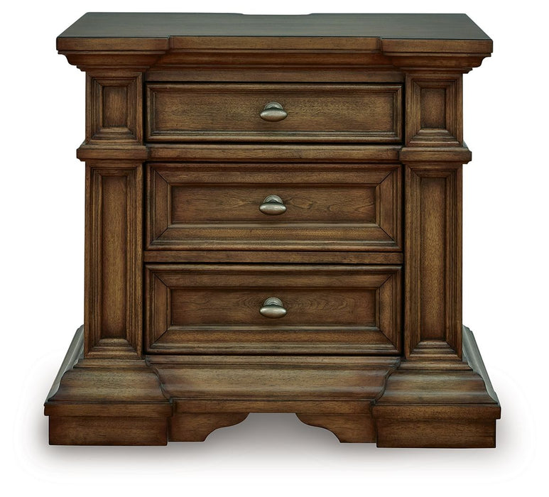 Frantanna - Three Drawer Night Stand - Brown - Simple Home Plus